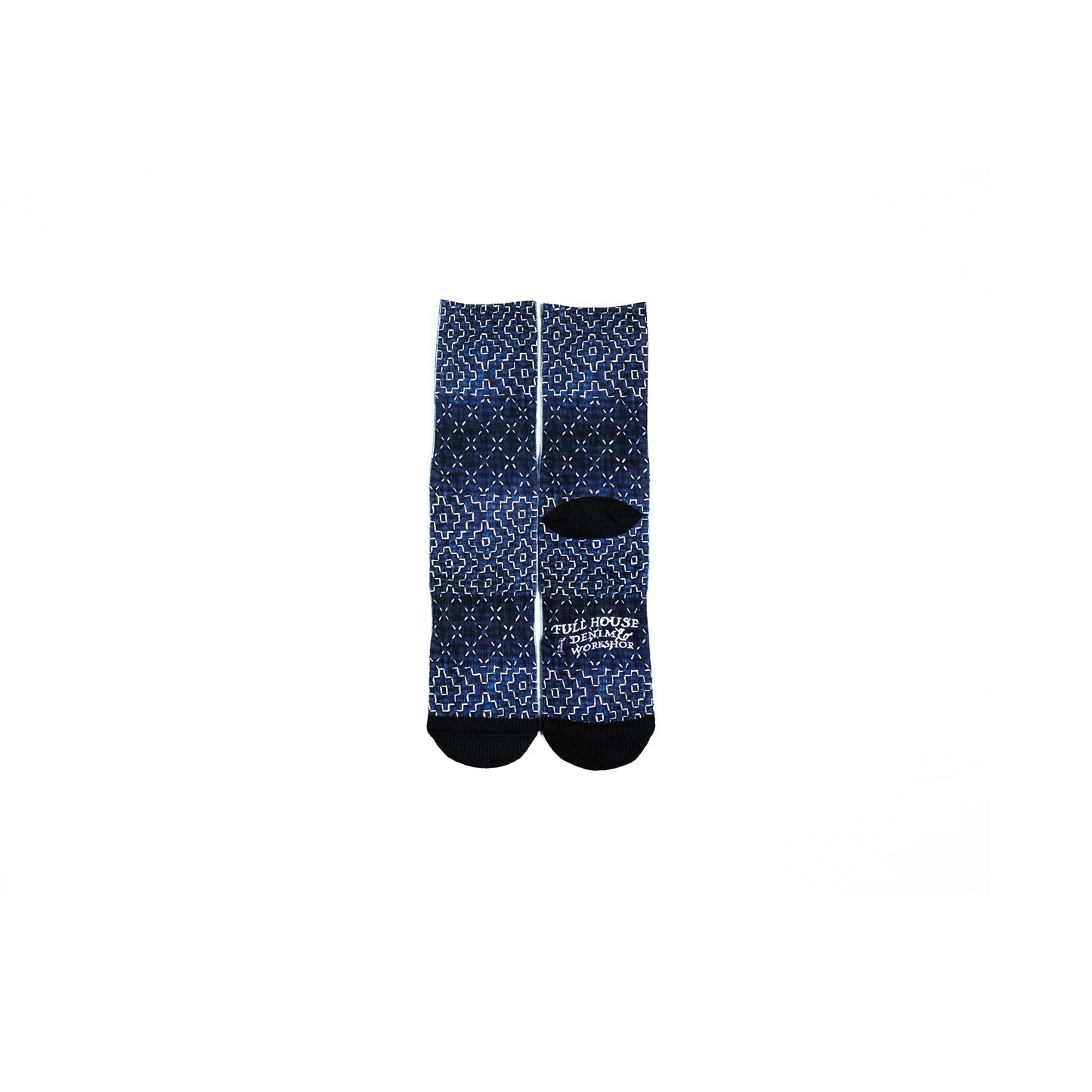 Sashiko Pattern Digital Print Socks