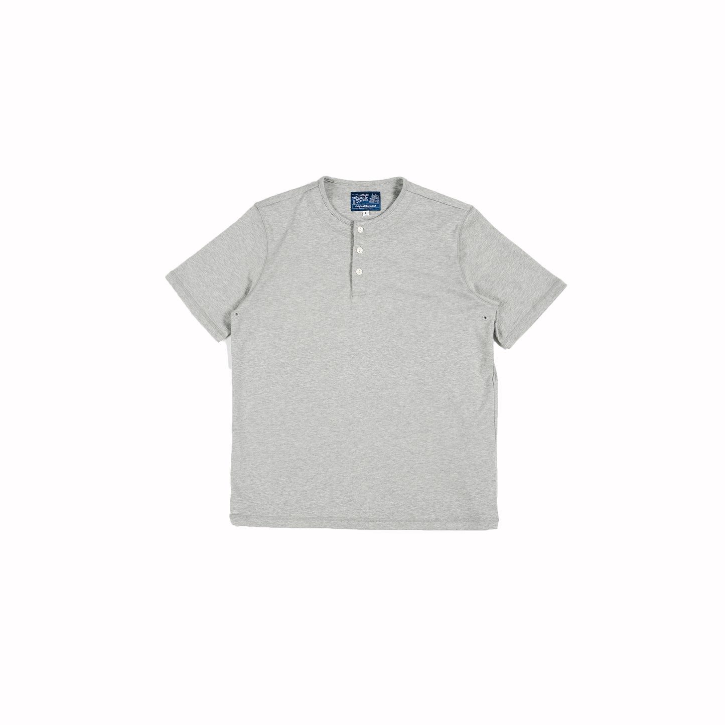 【二代目】Washi Paper Yarn Blended Henley T-Shirt 和紙紗混紡高密棉亨利領T-Shirt