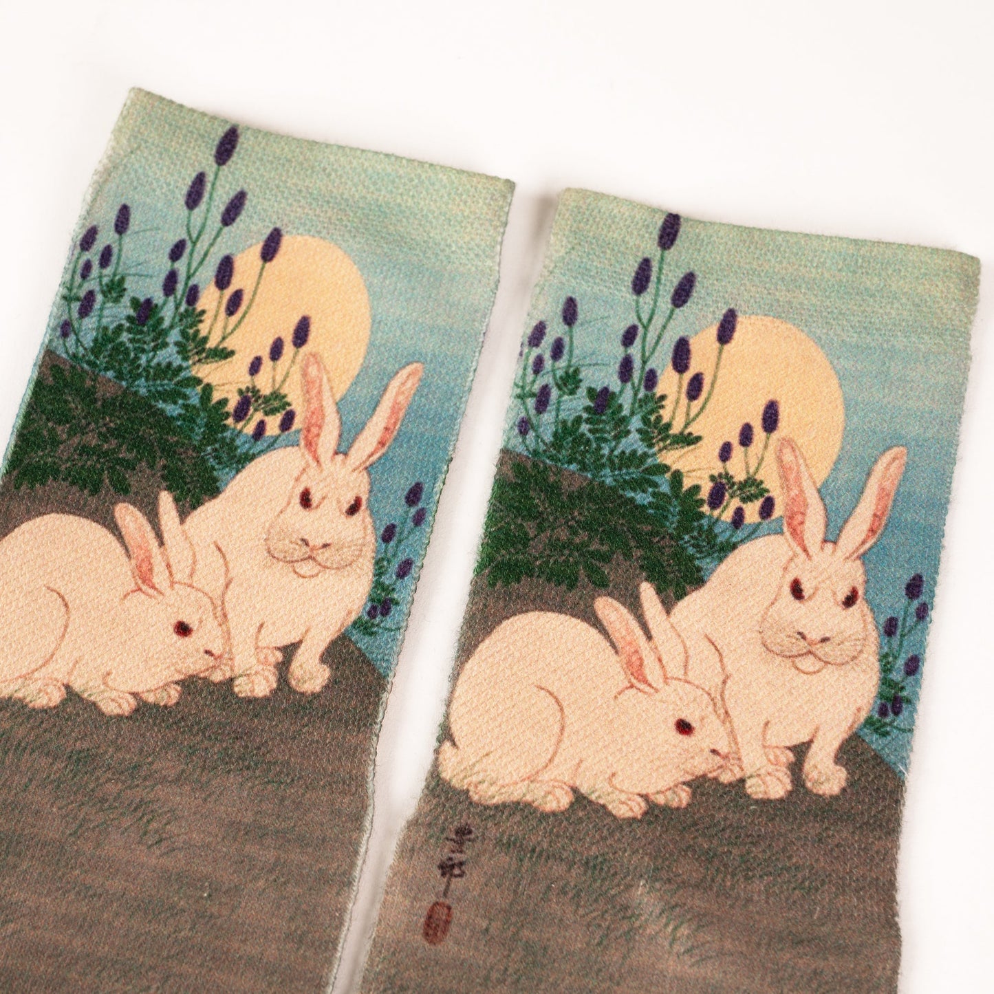 Ukiyo-e Rabbit Socks 野兎靴下