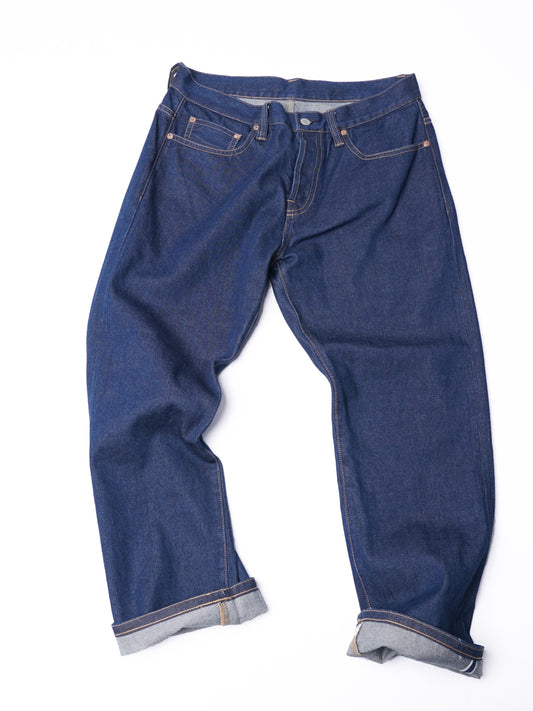 【訂製】H07 Indigo High-Rise 14oz. Straight Cut Jeans
