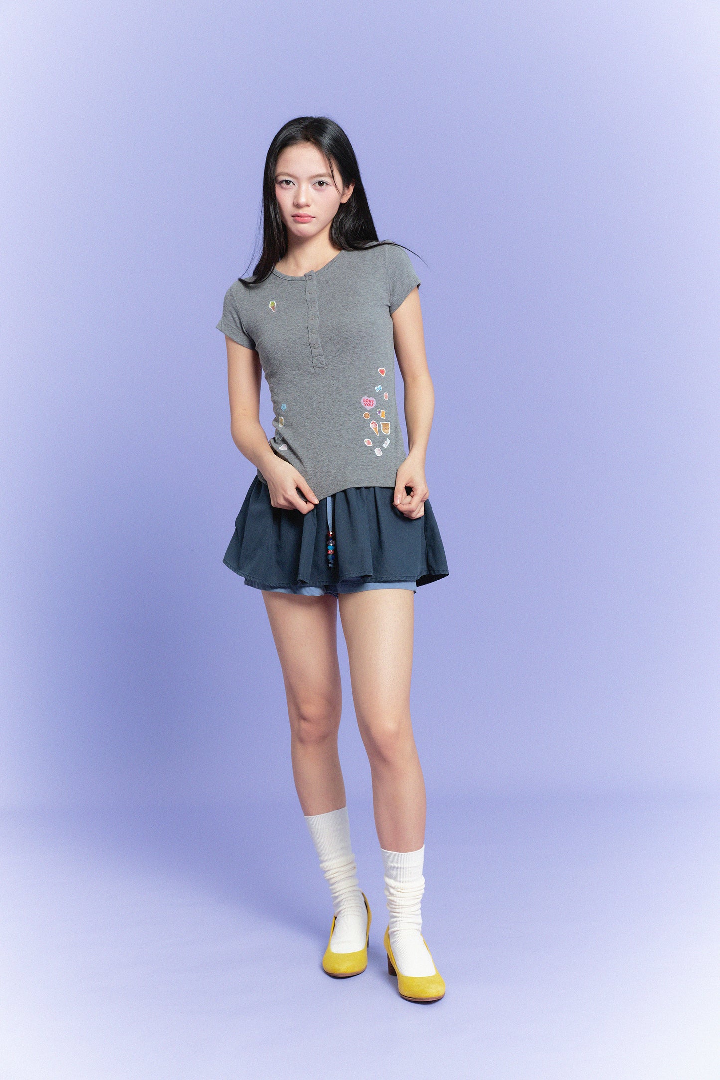 【Limited Edition】限定款 Sticker Enthusiasts Henley T-Shirt