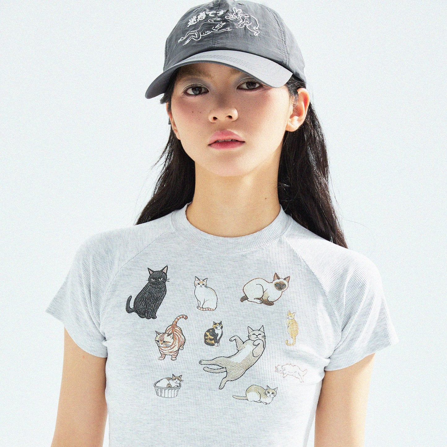 【Grey】迷惑です Taslan Nylon Cap
