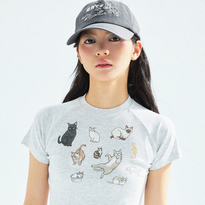 【Grey】迷惑です Taslan Nylon Cap