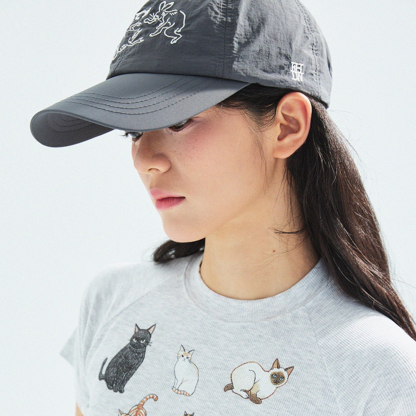 【Grey】迷惑です Taslan Nylon Cap