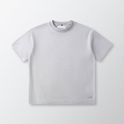 「貓姿二十一」寬鬆箱形 Boxy Tee (淺灰色)