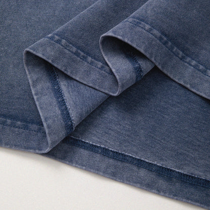 【勝つい戦馬】Ukiyo-e Horse Pattern Long Sleeves T-Shirt (Indigo)