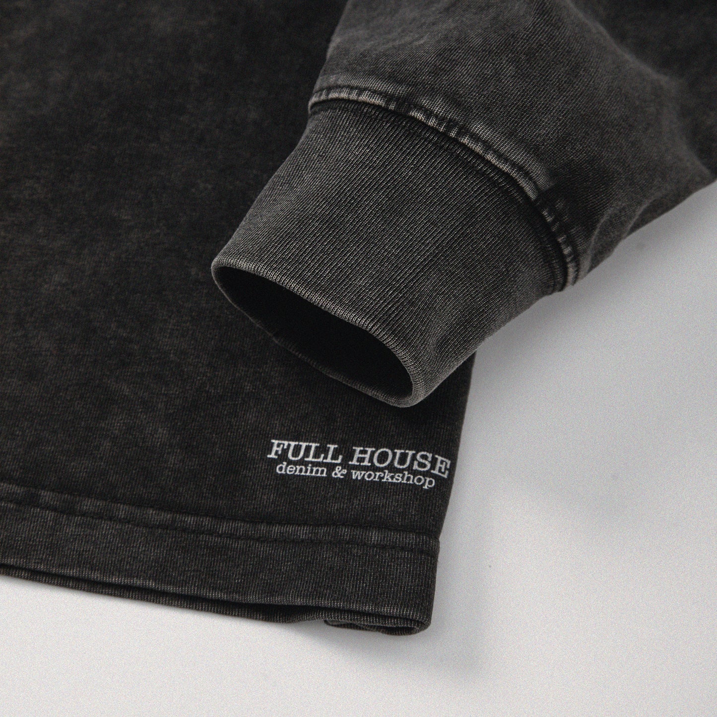 【勝つい戦馬】Ukiyo-e Horse Pattern Long Sleeves T-Shirt (Charcoal)