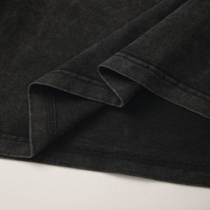 【勝つい戦馬】Ukiyo-e Horse Pattern Long Sleeves T-Shirt (Charcoal)