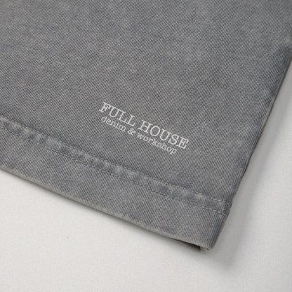 【勝つい戦馬】Ukiyo-e Horse Pattern Long Sleeves T-Shirt (Grey)