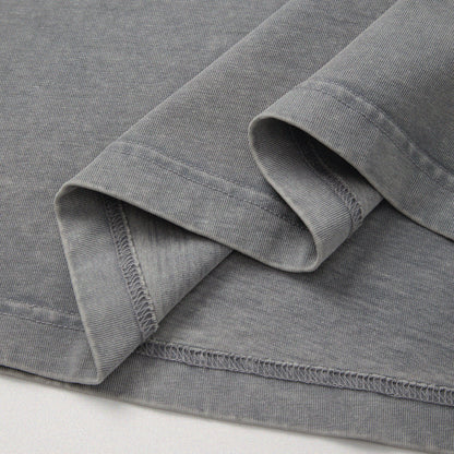 【勝つい戦馬】Ukiyo-e Horse Pattern Long Sleeves T-Shirt (Grey)