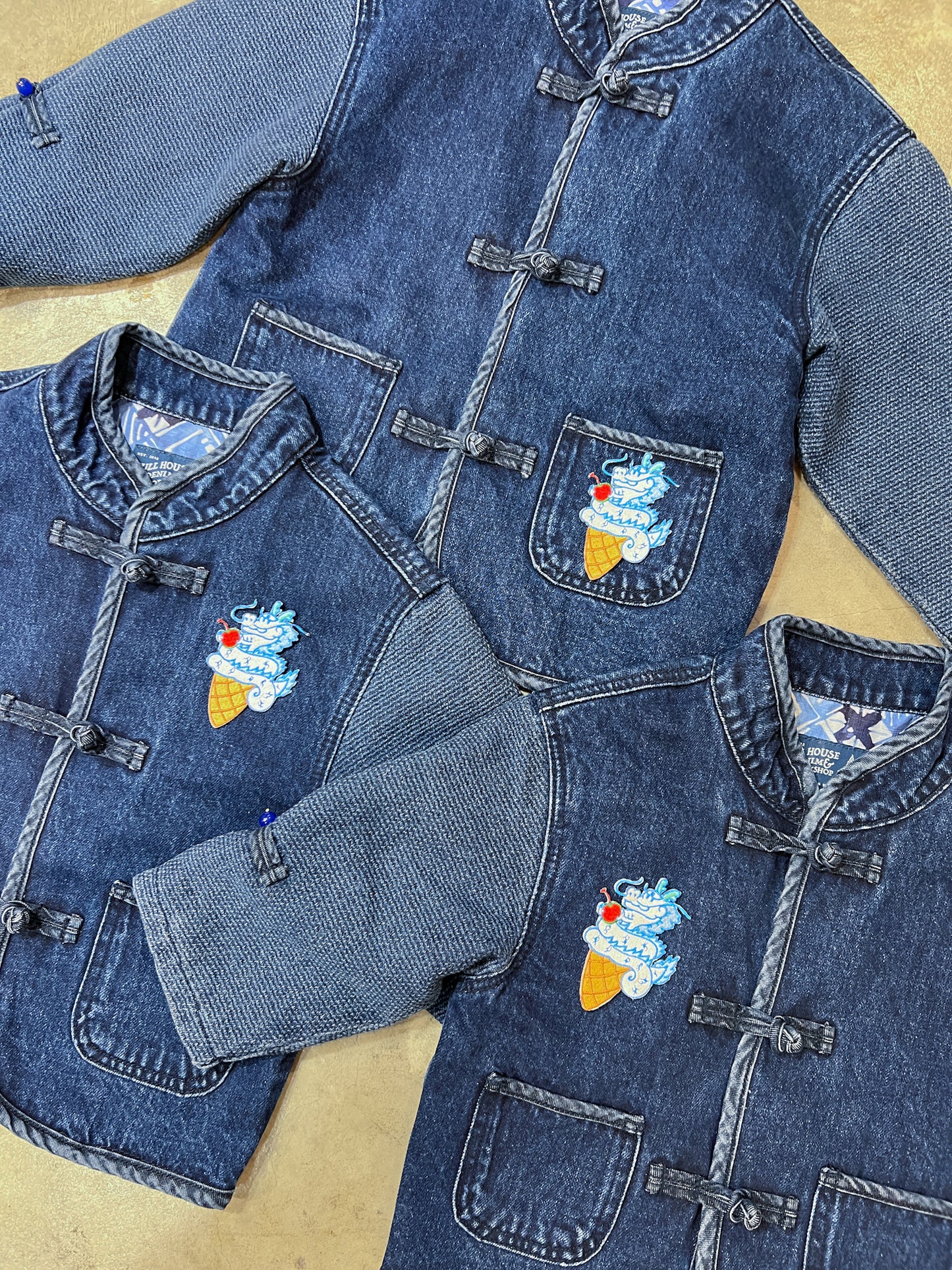 小童款【KIDS】Lazurite Washed Denim KF Jacket