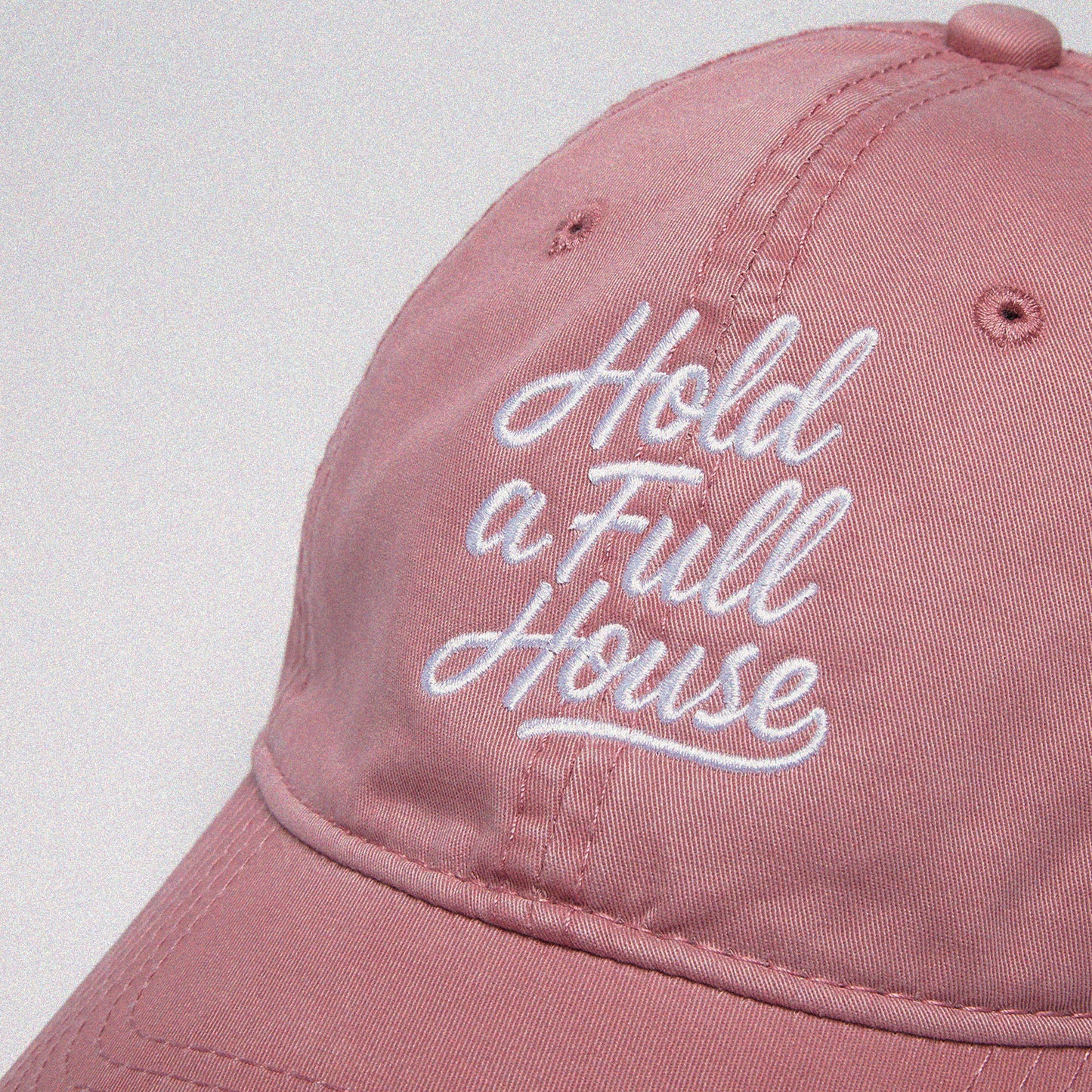 【Pink】Hold A Full House Washed Cap