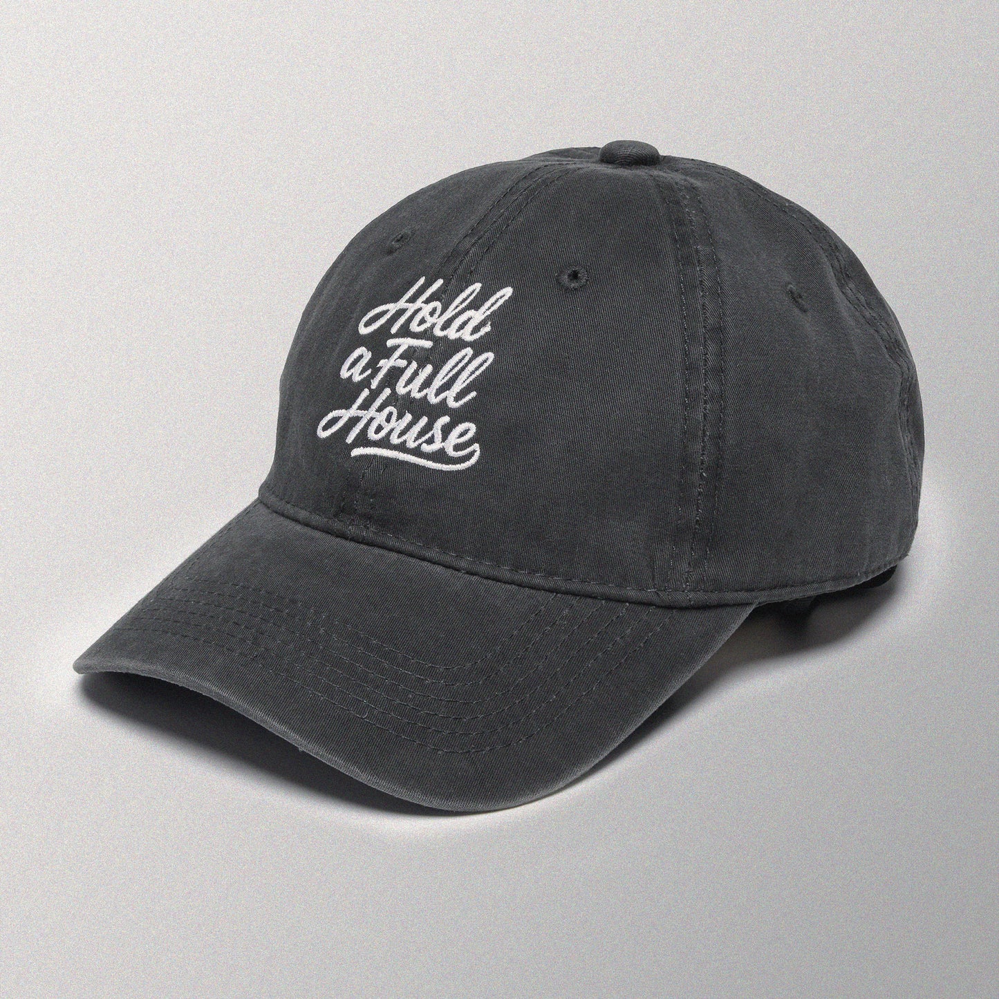 【Black】Hold A Full House Washed Cap