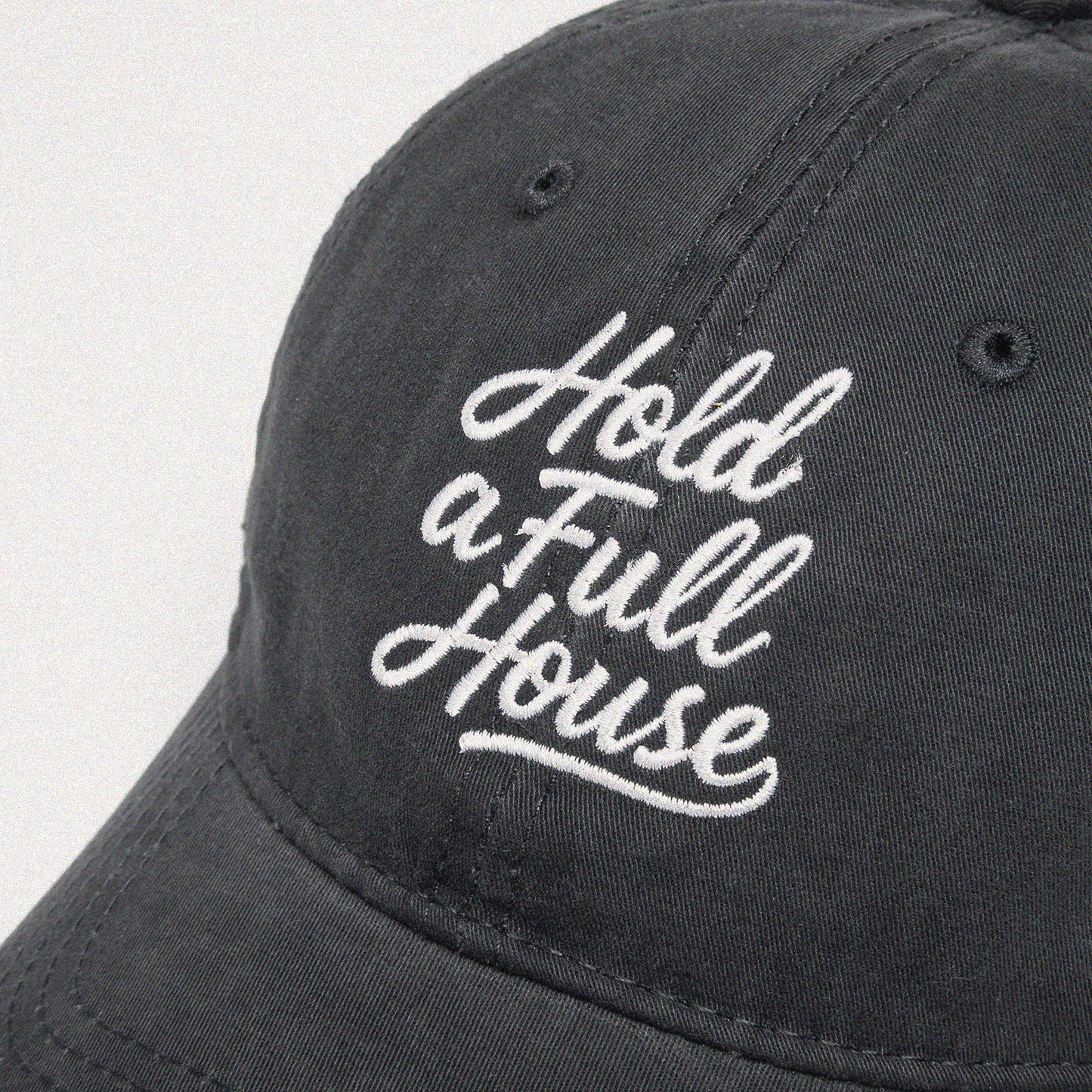 【Black】Hold A Full House Washed Cap