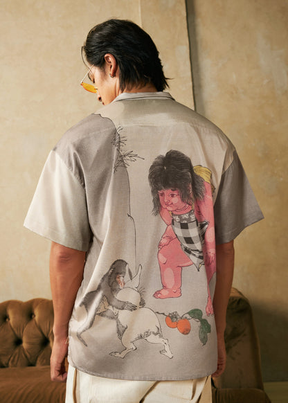 【Limited Edition】「金時山的月亮」ALOHA SHIRT