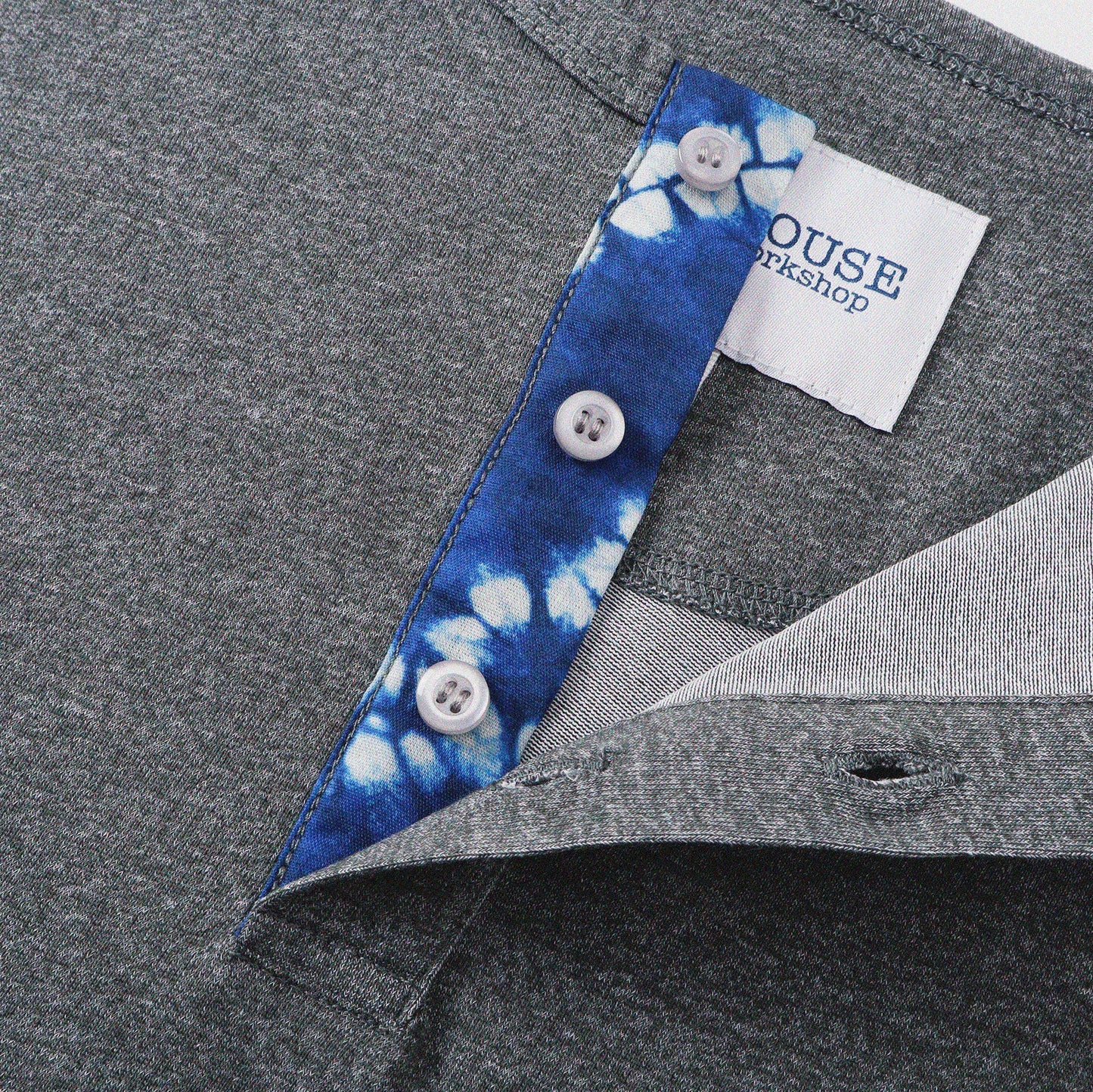 胡椒鹽冷感亨利領T-Shirt（灰色）Salt & Pepper Cooling Henley T-Shirt（GRAY）