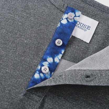 胡椒鹽冷感亨利領T-Shirt（灰色）Salt & Pepper Cooling Henley T-Shirt（GRAY）
