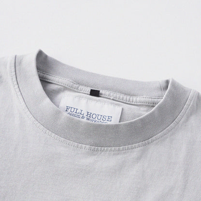 「貓姿二十一」寬鬆箱形 Boxy Tee (淺灰色)