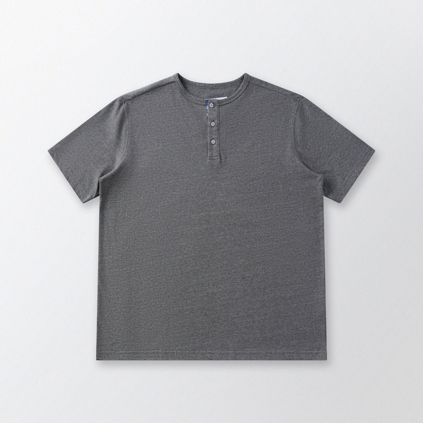 胡椒鹽冷感亨利領T-Shirt（灰色）Salt & Pepper Cooling Henley T-Shirt（GRAY）