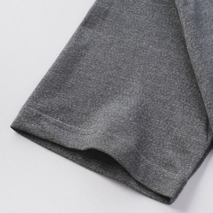 胡椒鹽冷感亨利領T-Shirt（灰色）Salt & Pepper Cooling Henley T-Shirt（GRAY）
