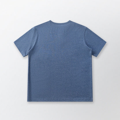 胡椒鹽冷感亨利領T-Shirt（藍色）Salt & Pepper Cooling Henley T-Shirt（BLUE）