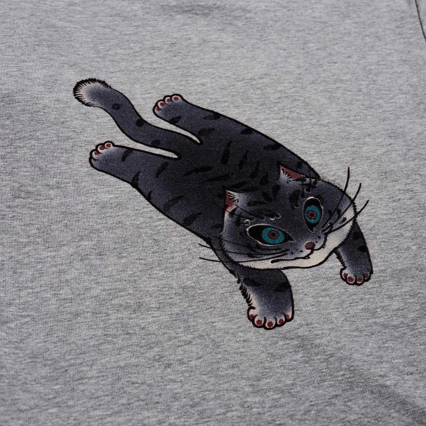 Cat'S Pattern Skinny T-Shirt