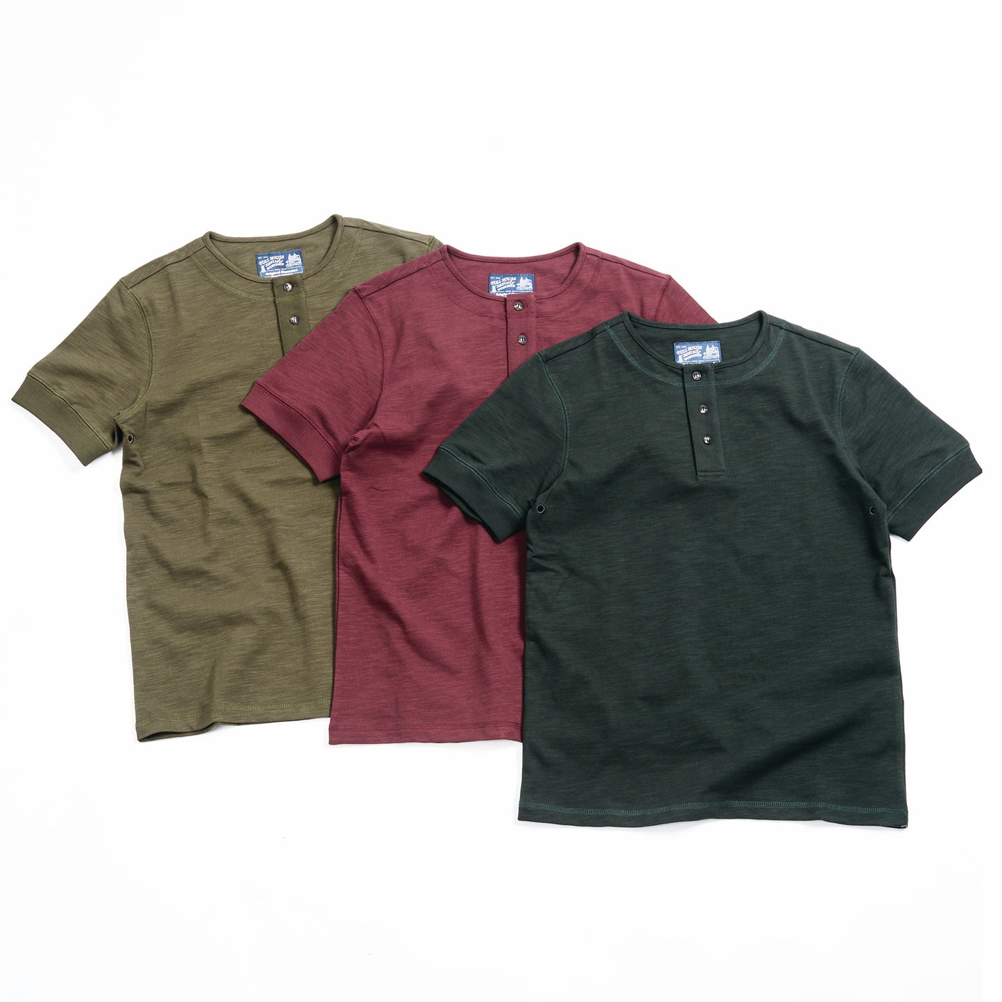Japan Slub Cotton Jersey Henley T-Shirt 日本竹節棉亨利領T-Shirt