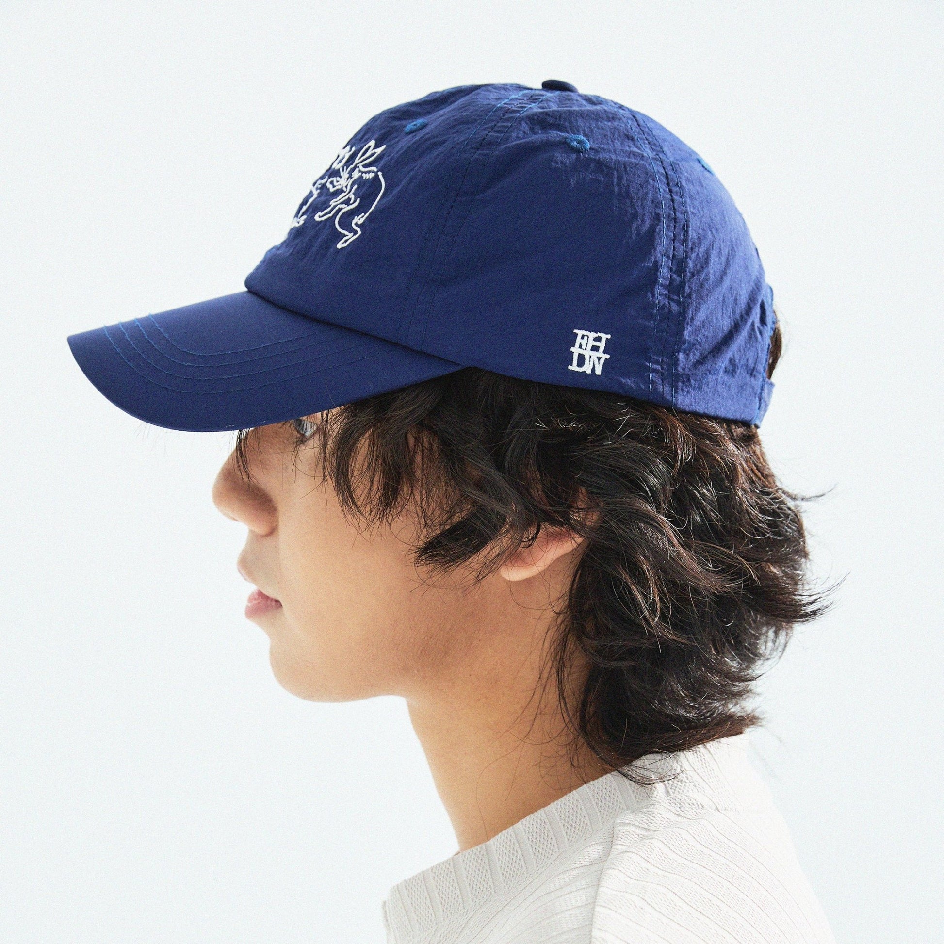 【Blue】迷惑です Taslan Nylon Cap - Full House Denim & Workshop