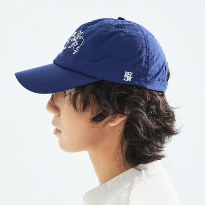【Blue】迷惑です Taslan Nylon Cap - Full House Denim & Workshop