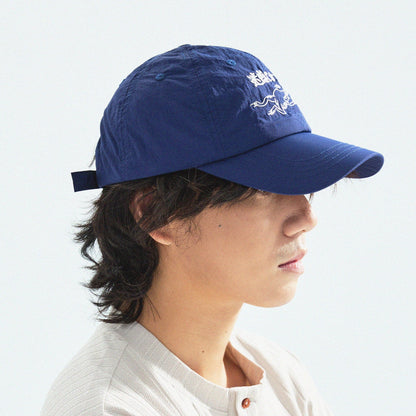 【Blue】迷惑です Taslan Nylon Cap - Full House Denim & Workshop