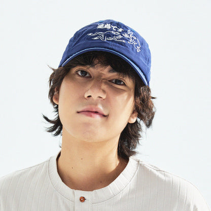【Blue】迷惑です Taslan Nylon Cap - Full House Denim & Workshop