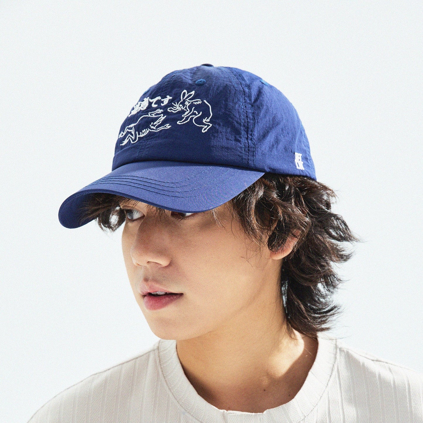 【Blue】迷惑です Taslan Nylon Cap - Full House Denim & Workshop