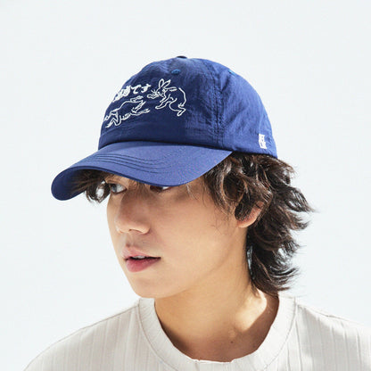 【Blue】迷惑です Taslan Nylon Cap - Full House Denim & Workshop