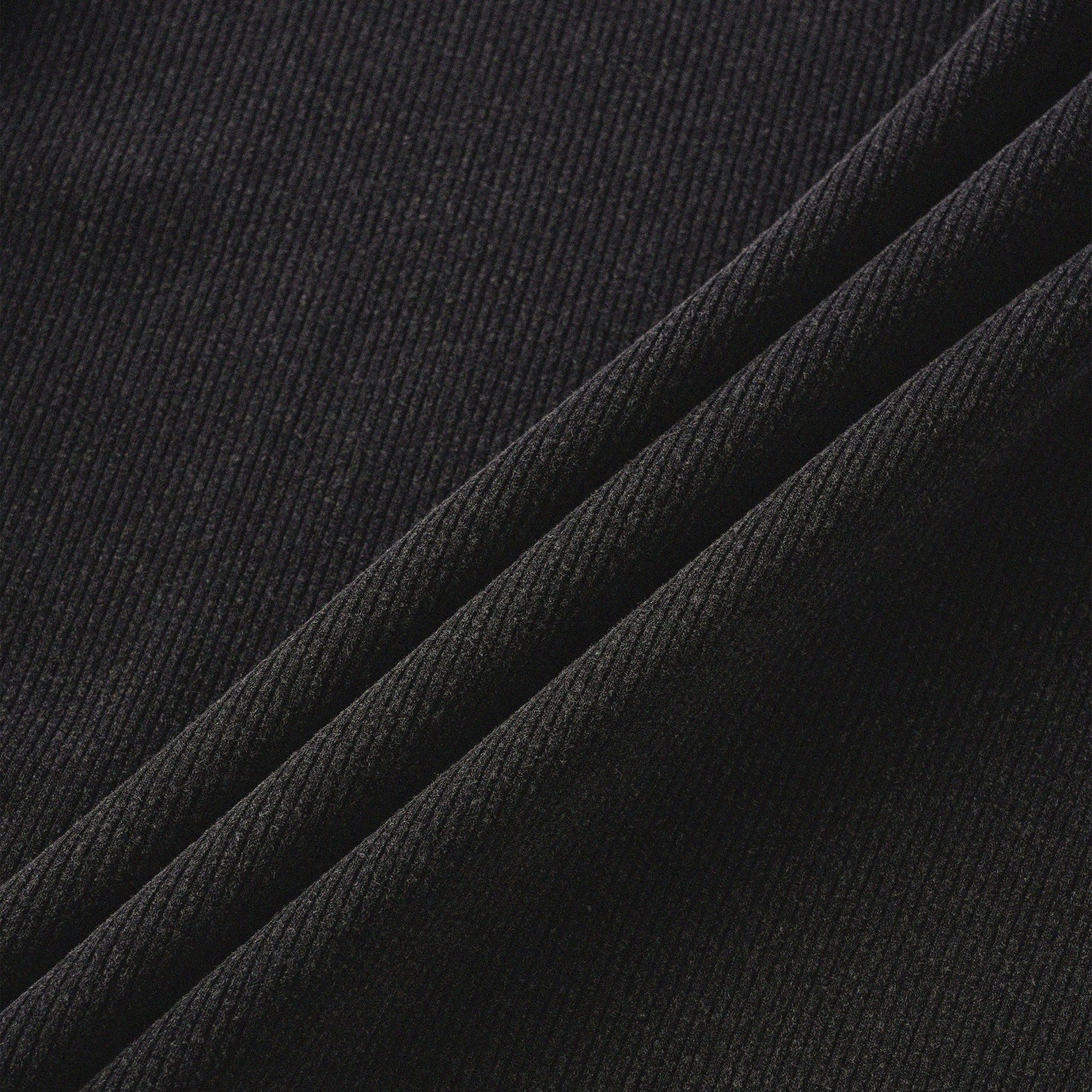 Cat‘s Pose Ribbed Raglan T-shirt（Black） - Full House Denim & Workshop