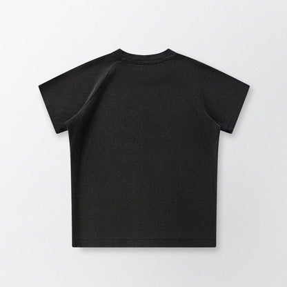Cat‘s Pose Ribbed Raglan T-shirt（Black） - Full House Denim & Workshop