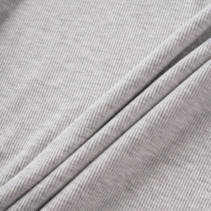 Cat‘s Pose Ribbed Raglan T-shirt（Grey） - Full House Denim & Workshop
