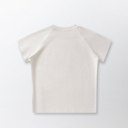 Cat‘s Pose Ribbed Raglan T-shirt（Off White） - Full House Denim & Workshop