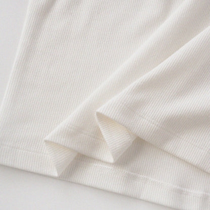 Cat‘s Pose Ribbed Raglan T-shirt（Off White） - Full House Denim & Workshop