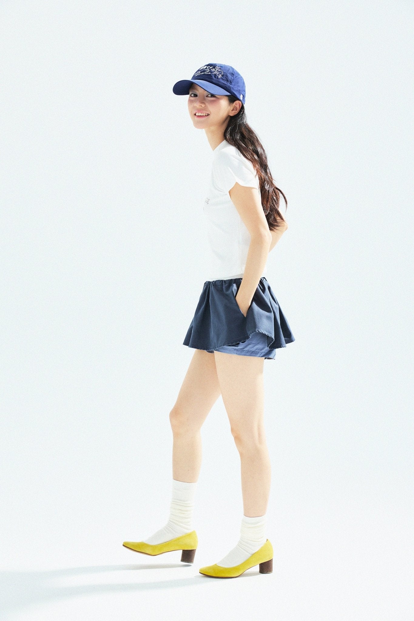 Cat‘s Pose Ribbed Raglan T-shirt（Off White） - Full House Denim & Workshop