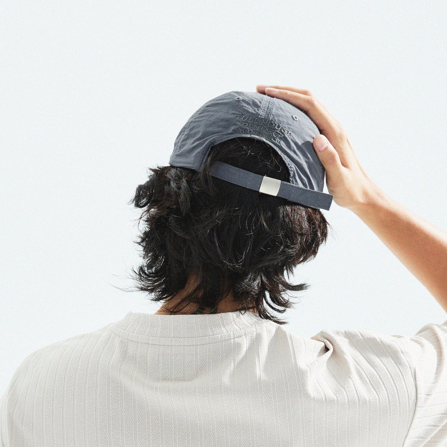 【Grey】迷惑です Taslan Nylon Cap - Full House Denim & Workshop
