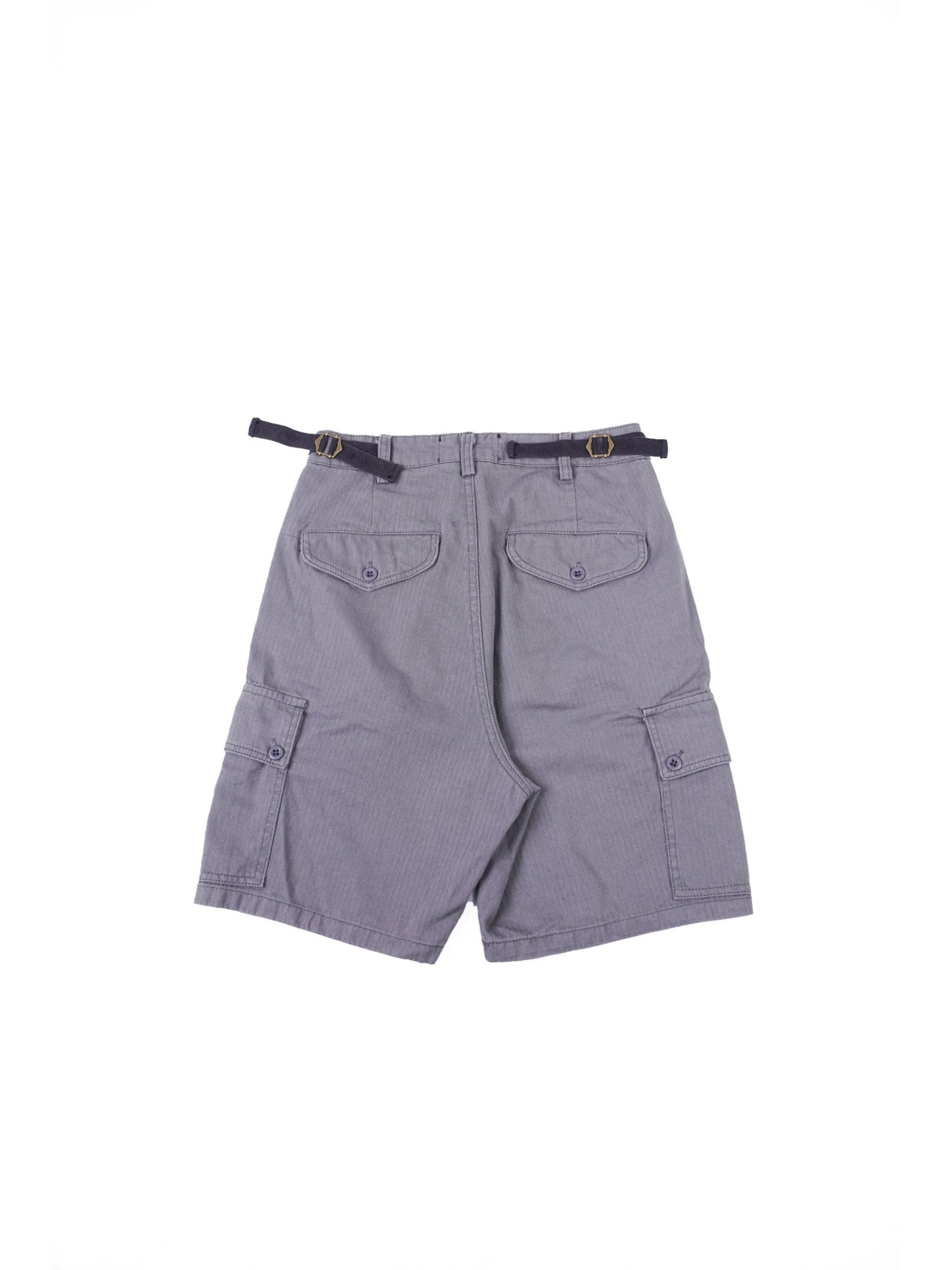 HBT04 Army Shorts 人字紋軍裝短褲 - Full House Denim & Workshop