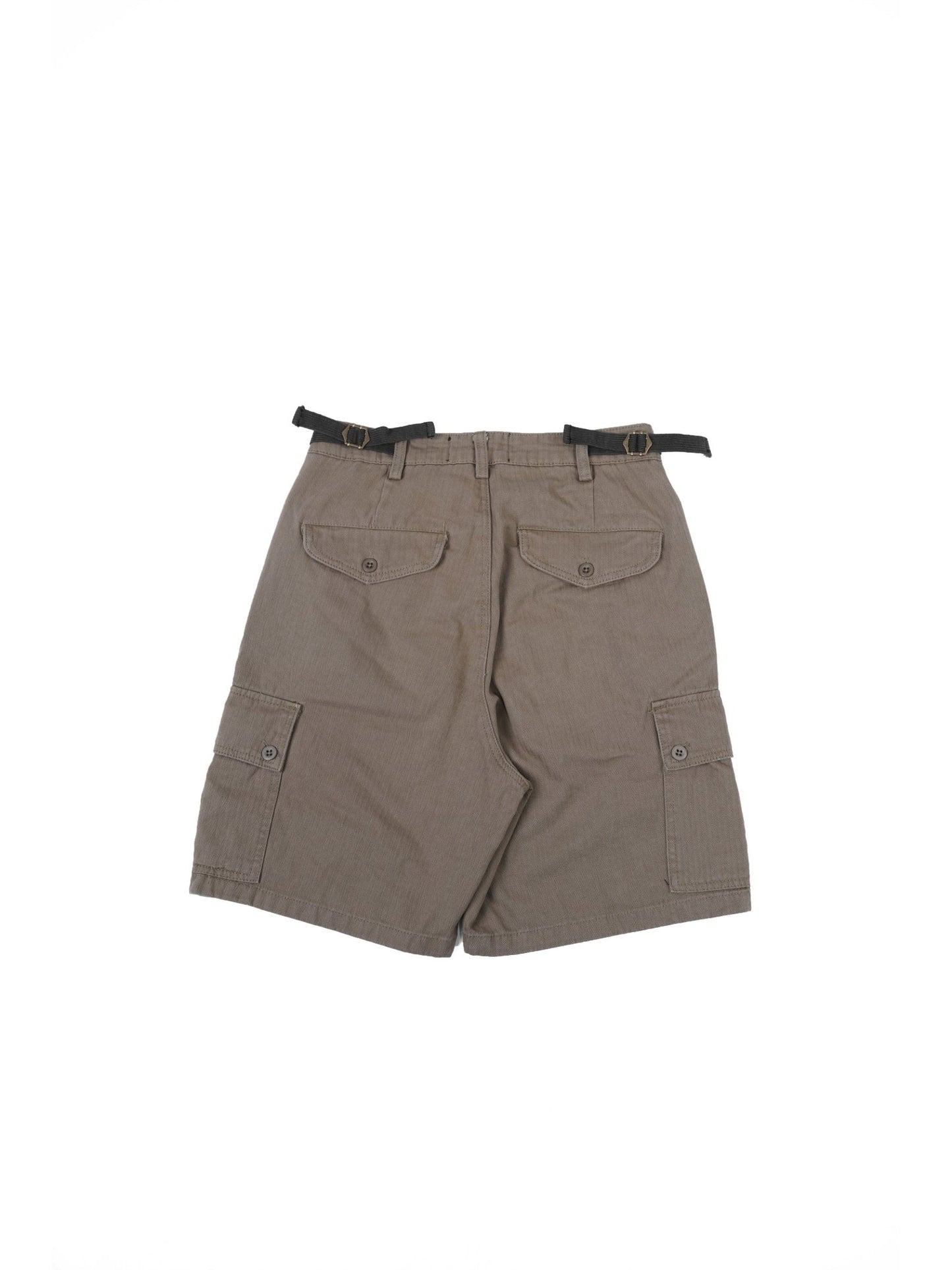 HBT04 Army Shorts 人字紋軍裝短褲 - Full House Denim & Workshop