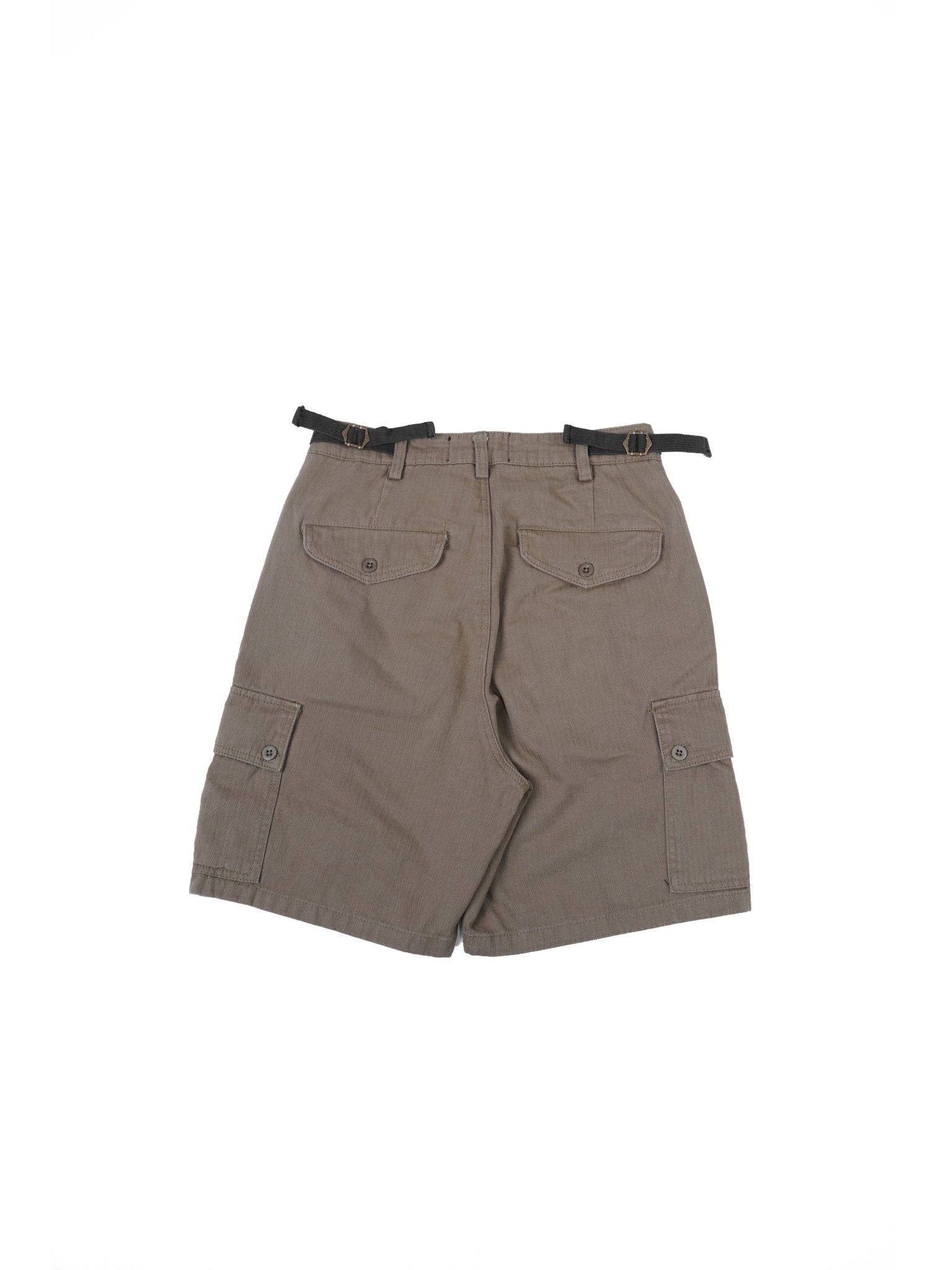 HBT04 Army Shorts 人字紋軍裝短褲 - Full House Denim & Workshop