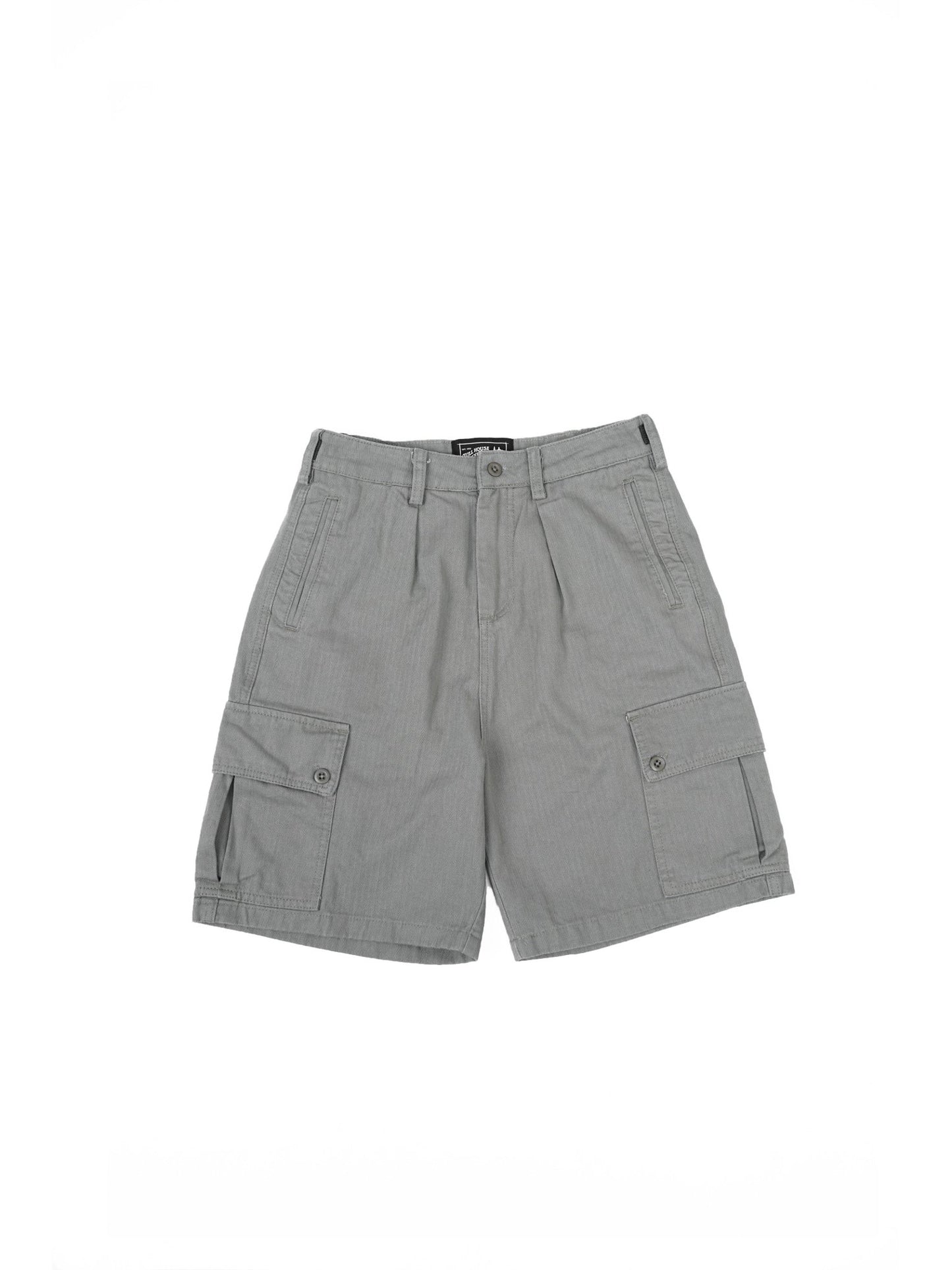 HBT04 Army Shorts 人字紋軍裝短褲 - Full House Denim & Workshop