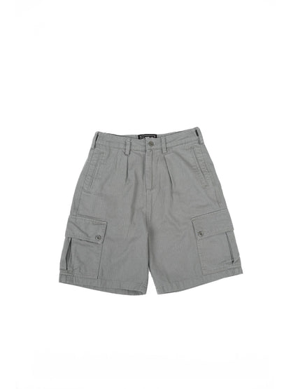 HBT04 Army Shorts 人字紋軍裝短褲 - Full House Denim & Workshop