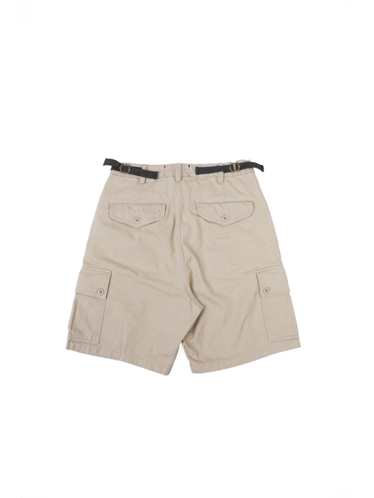 HBT04 Army Shorts 人字紋軍裝短褲 - Full House Denim & Workshop