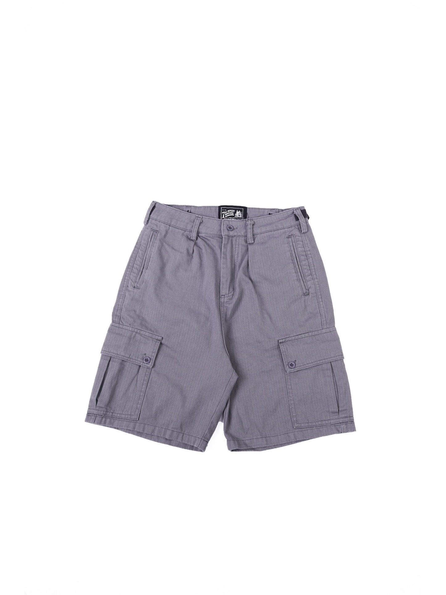 HBT04 Army Shorts 人字紋軍裝短褲 - Full House Denim & Workshop