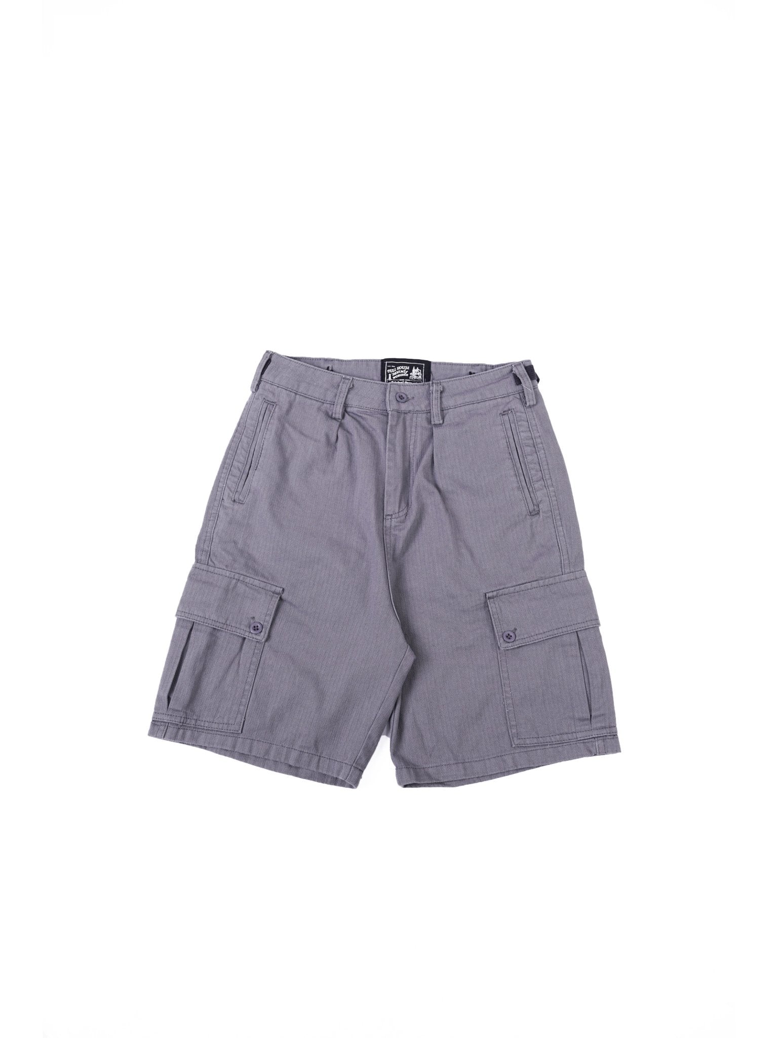 HBT04 Army Shorts 人字紋軍裝短褲 - Full House Denim & Workshop