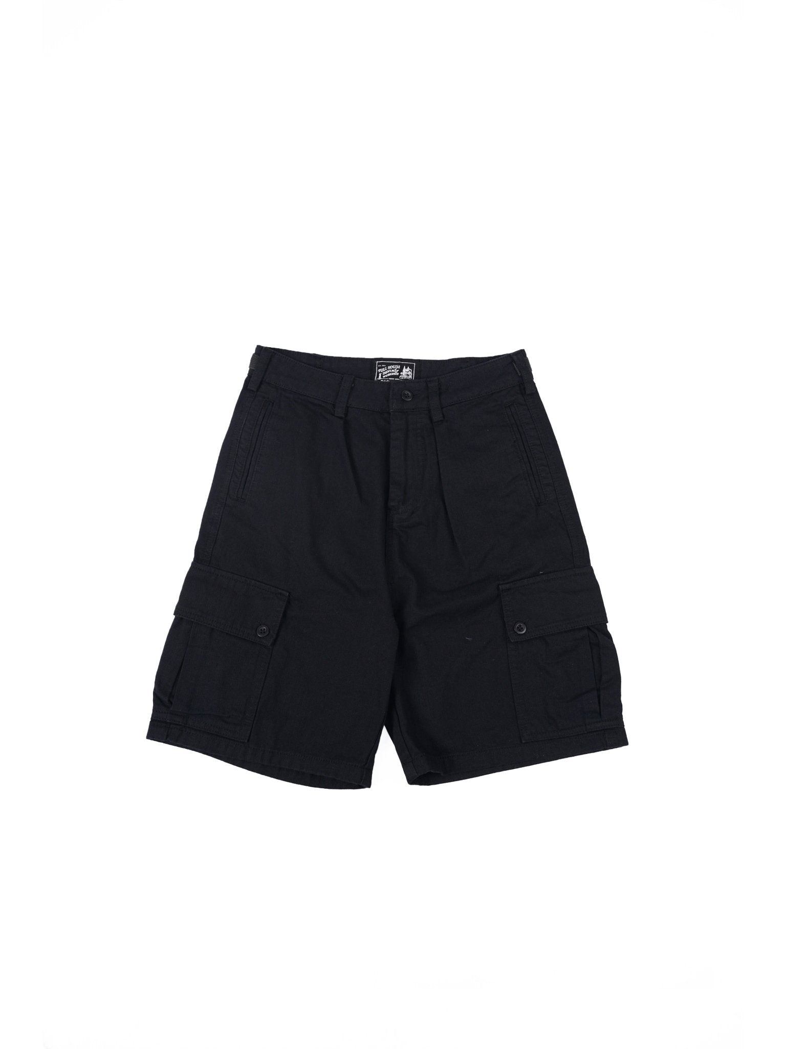 HBT04 Army Shorts 人字紋軍裝短褲 - Full House Denim & Workshop