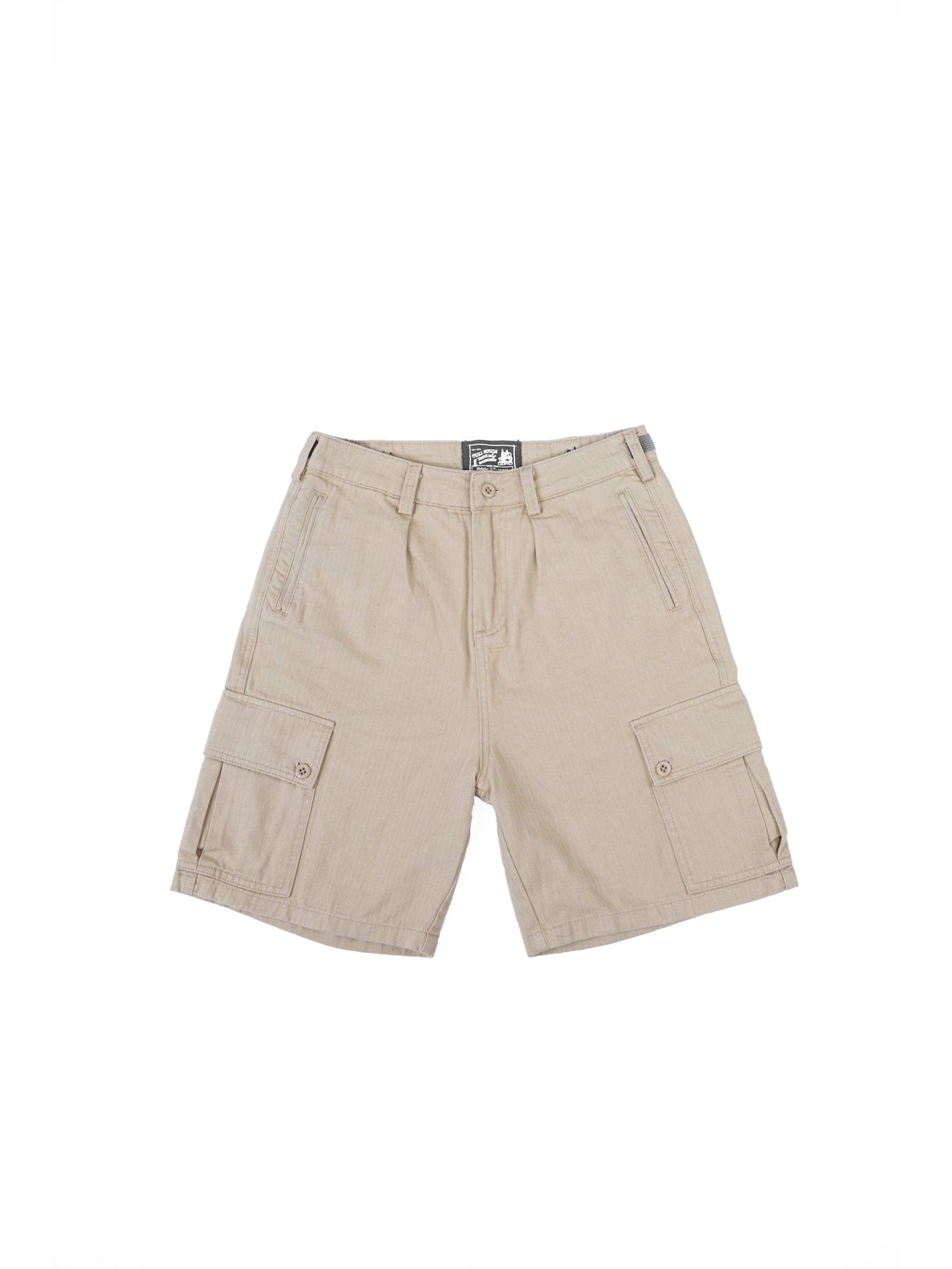 HBT04 Army Shorts 人字紋軍裝短褲 - Full House Denim & Workshop
